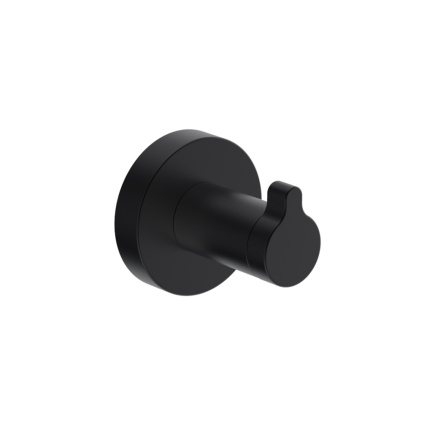 product cut out image of Britton Hoxton 2.0 Matt Black Robe Hook HOX021M